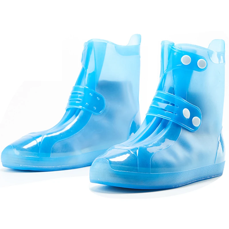 Women and Man PVC Integral Mould Waterproof Reusable Rain Shoes Covers Rain Boot Anti-skid Wear Outdoor Shoes Covers LP262