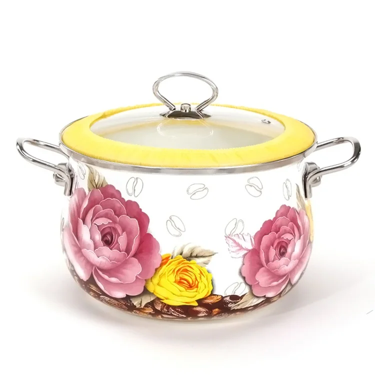 товары для кухни утварь Кастрюля 6 литров толстая эмалированная кастрюля супа из