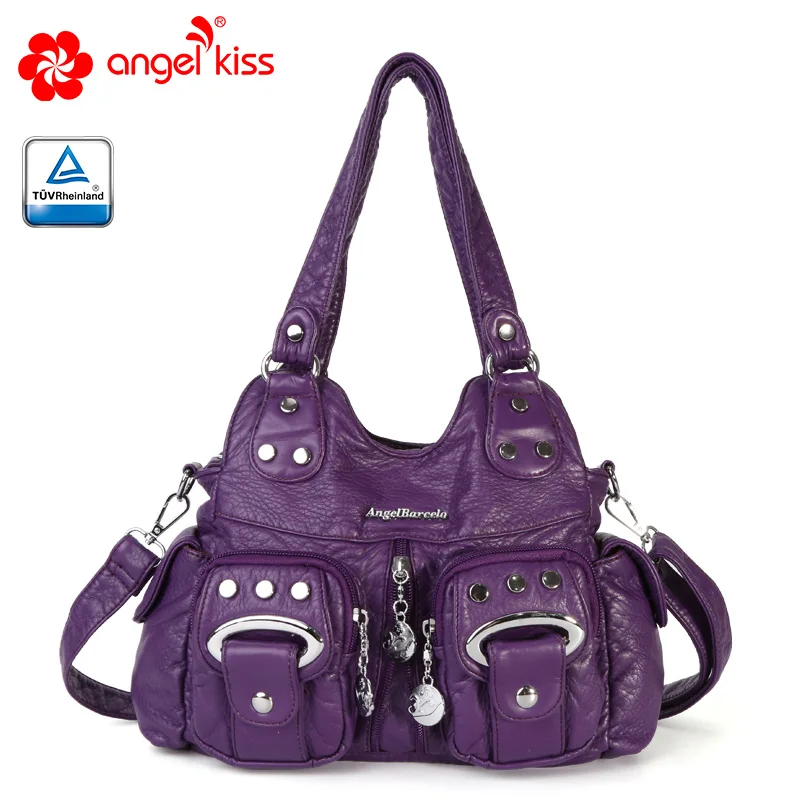 Ангел барсело Мода случайные женские сумочки Твердые простой сотовый Карманный