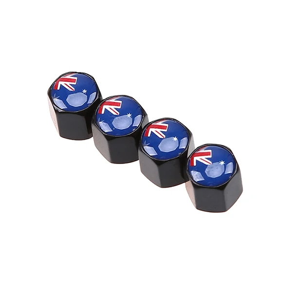 Australian flag 3 Posbay 4 шт./компл. колпачки клапанов для автомобильных шин пылезащитный чехол для моторного колеса велосипеда воздушные колпачки клапанов Австралийский клапан/Куба клапан/Швеция Тип клапанов - Цвет: Australian flag 3