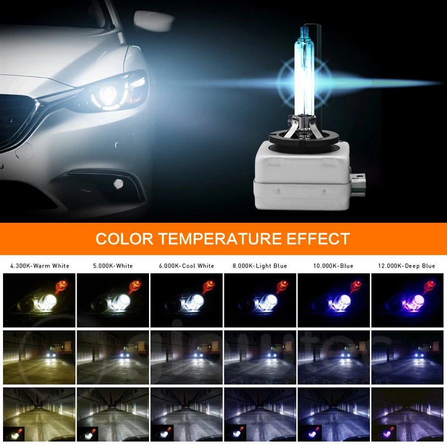 SHUOKE Xenon HID D3S Автомобильные фары ультра жизненный Тип лампы 4300K 5000K 6000K 12V 35W 3000Lm 3000