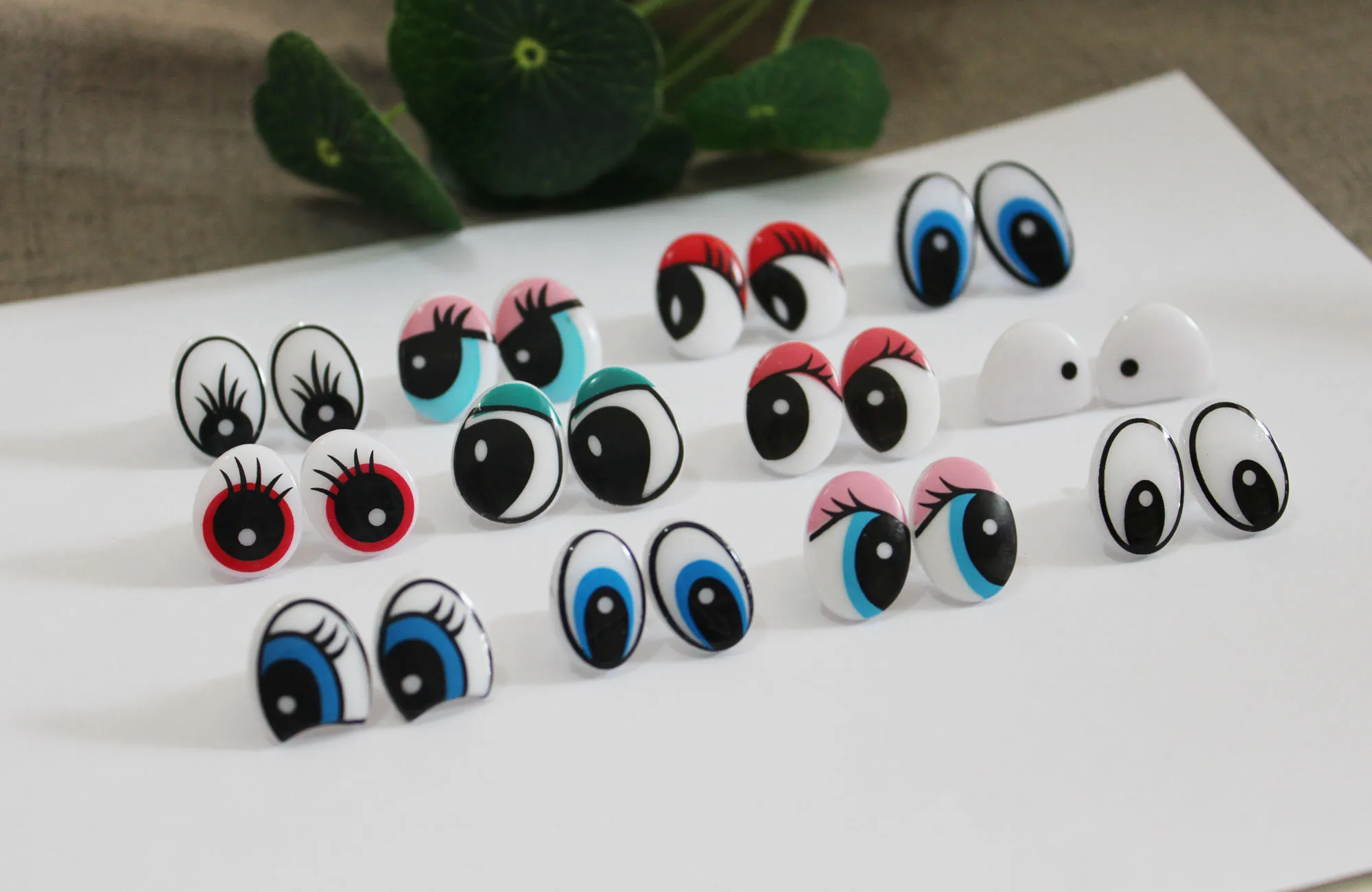120 шт./лот --- новые милые чистые Мультяшные пластиковые безопасные игрушки глаза и