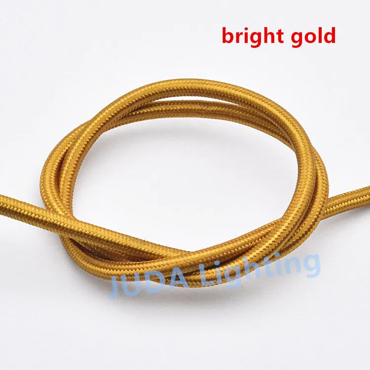 bright gold Красочные плетеные провода кабель сборки электрические провода для потолка Роза навес светодиодный подвесной светильник люстры, потолочные светильники - Цвет: bright gold