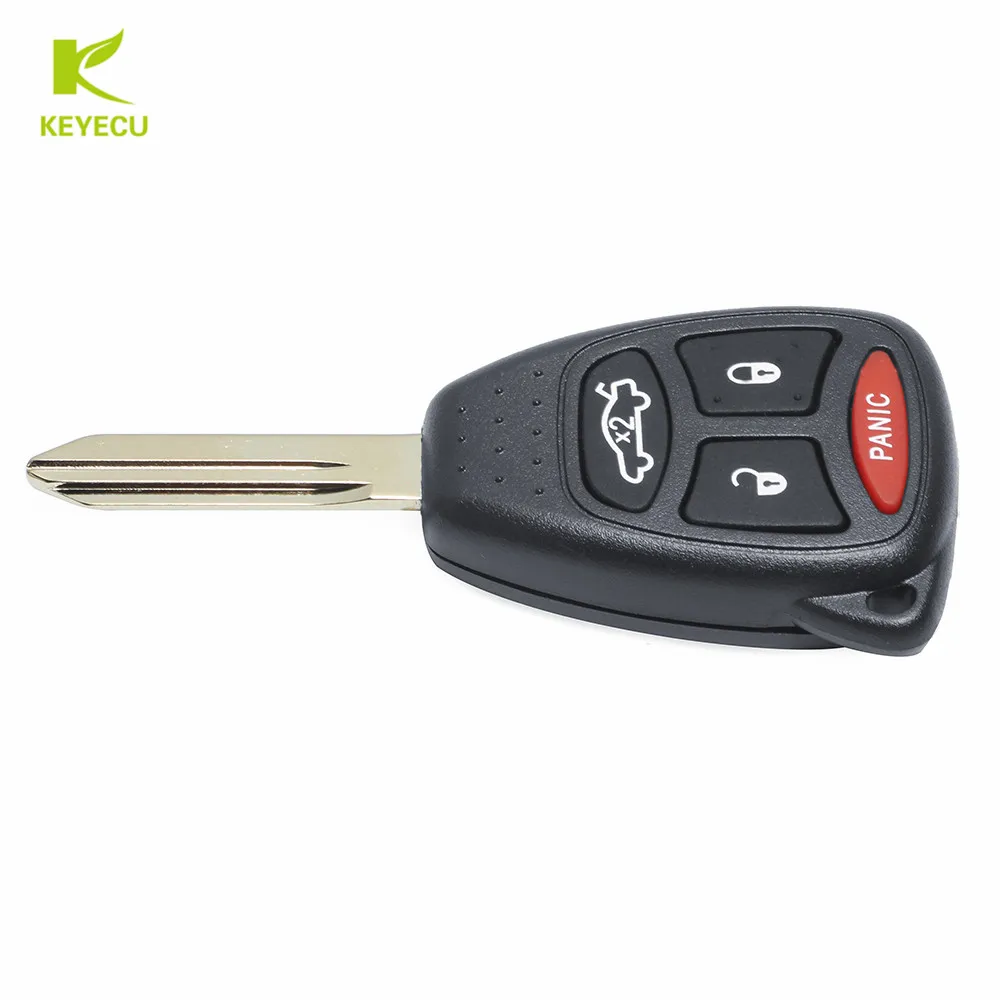 Новый запасной дистанционный ключ KEYECU с кнопкой 3 + 1 чипом ID46 для Chrysler Aspen Dodge Durango