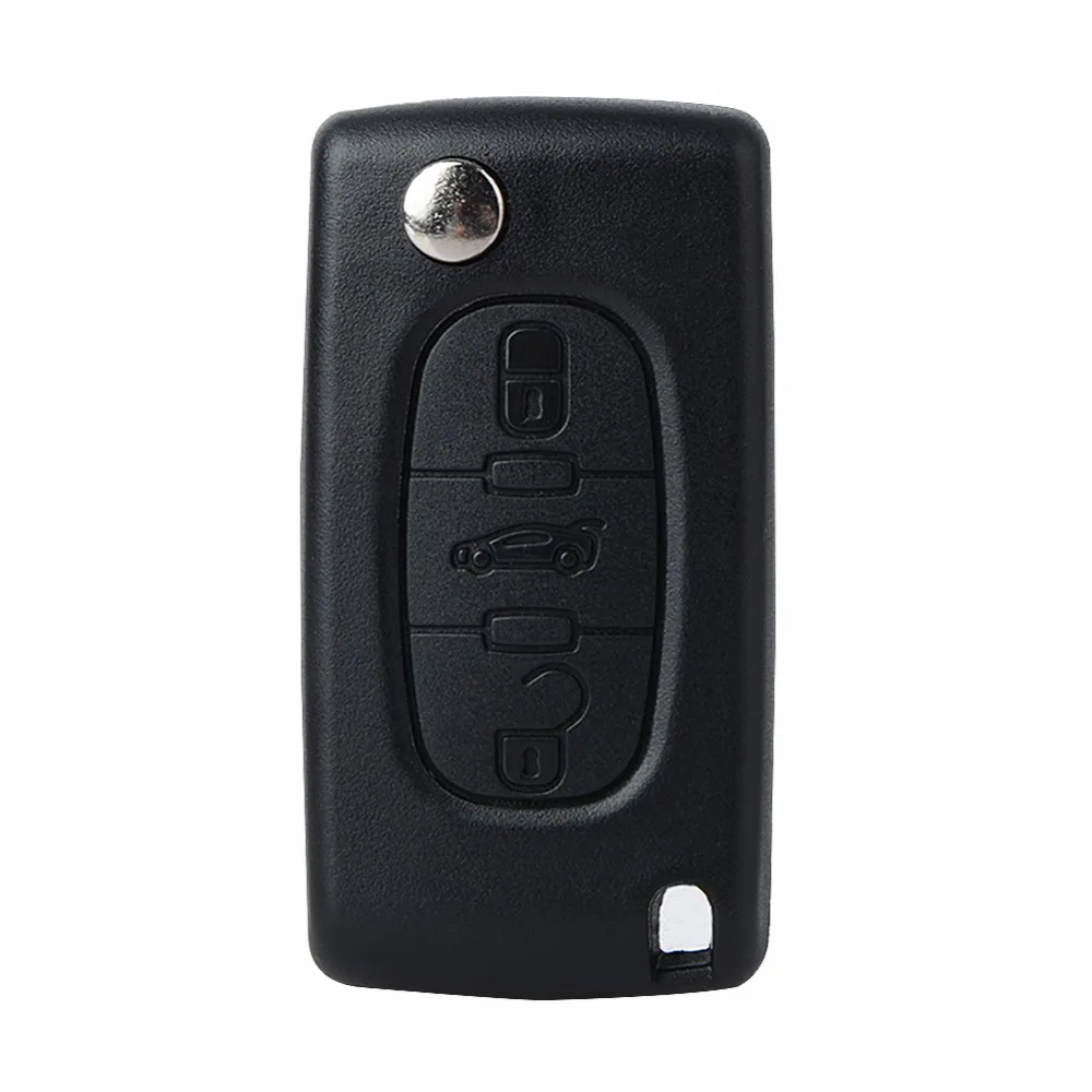 CE0523 Rotating Remote Car Key 3 Button Middle Body FOB for Peugeot Citroen Switch 433 MHz ID46 PCF7941 Chip VA2 knife | Автомобили и