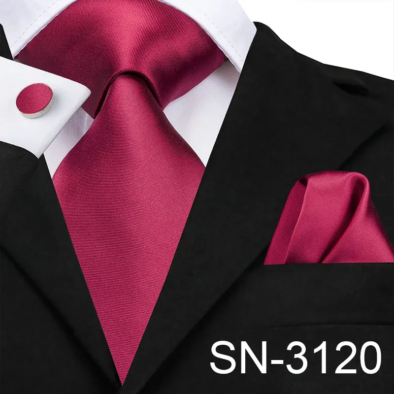 SN-3120 Hi-Tie мужской галстук шелковый галстук 8,5 см Широкий модный клетчатый галстук для мужчин бизнес Свадебный светильник синий галстук носовой платок запонки набор - Цвет: SN-3120