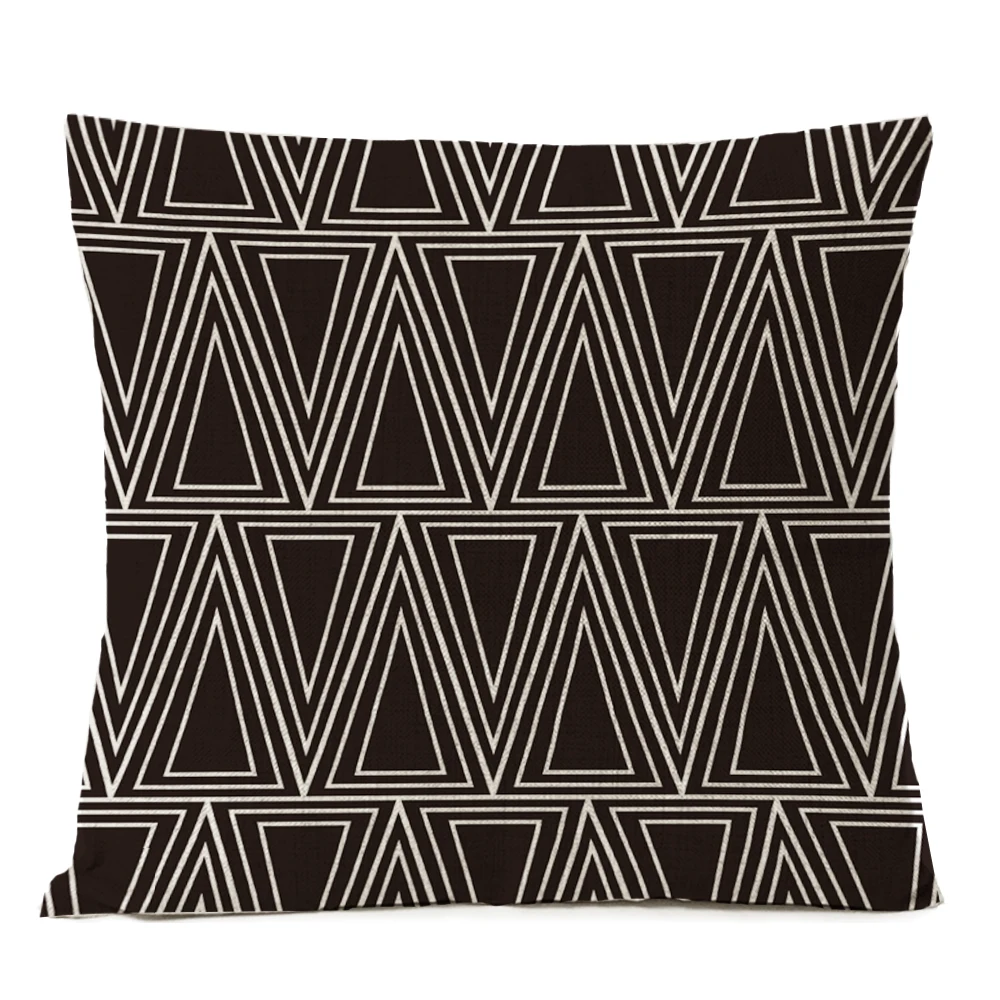 Black White Geometric Pillow Cover Bohemia Geometry Pillowcase Cushion Home Decorative Sofa Linen | Дом и сад