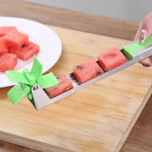 US арбузный резак в форме ветряной мельницы пластиковый слайсер для резки