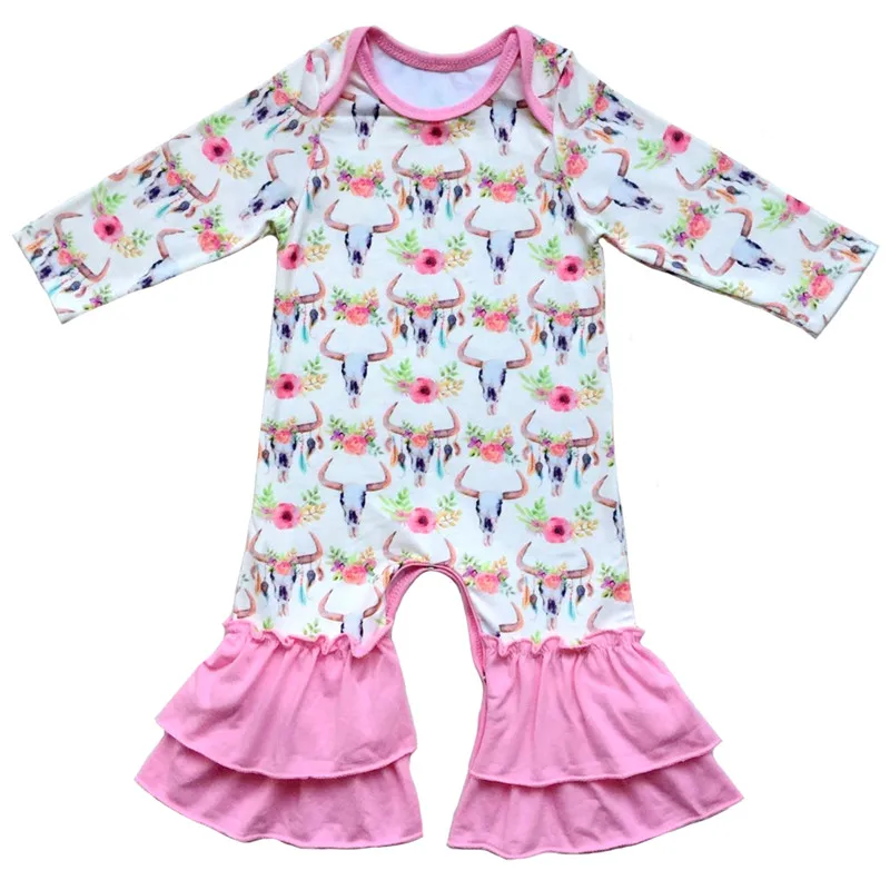 Рождественский праздничный костюм для Хэллоуина детские комбинезоны с оборками