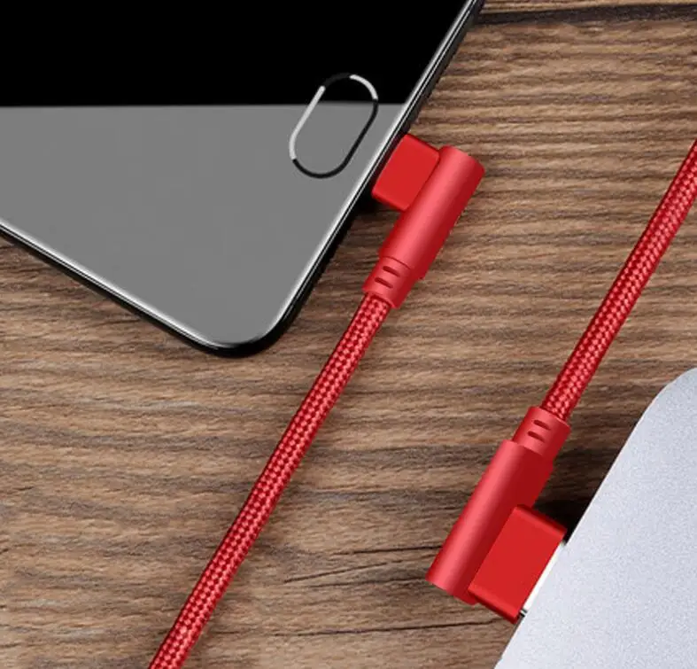 20 шт. 0 25 м длинный микро Usb кабель 90 градусов правый угол USB для зарядки Micro Data Line