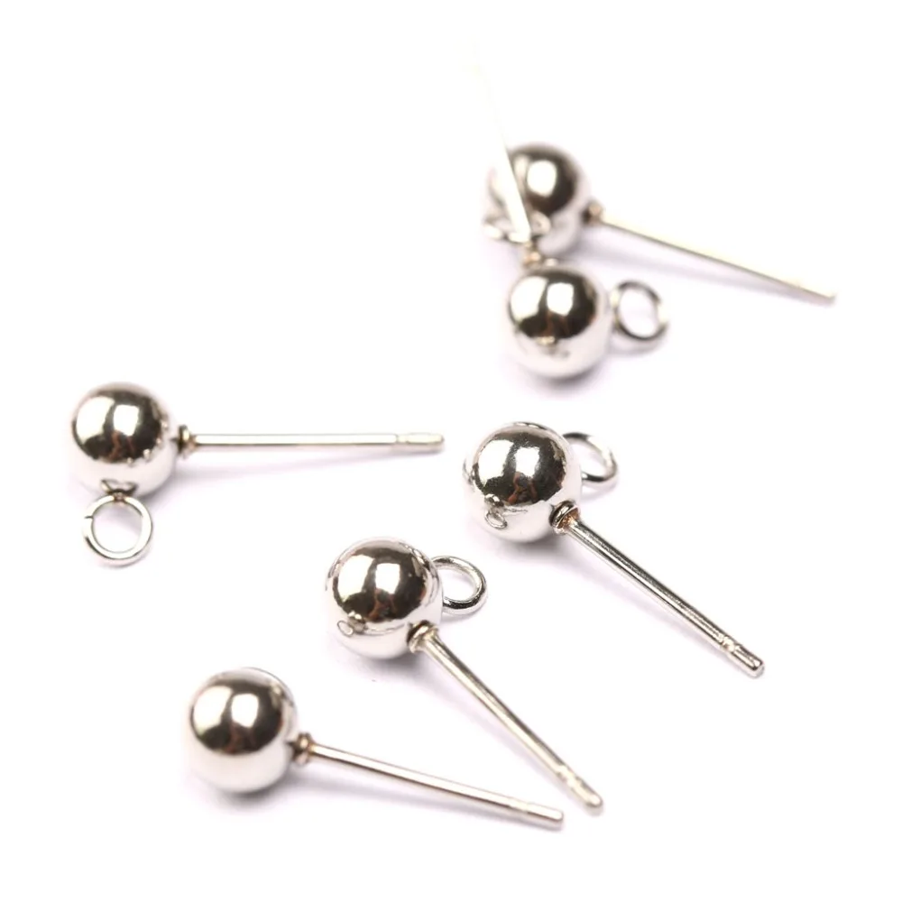 20 шт. серьги гвоздики из нержавеющей стали|stud earring post|earring postsearring connector |