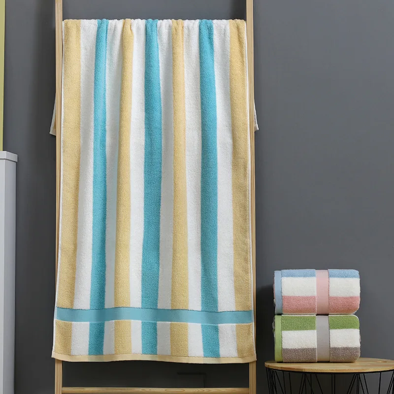 SKTEZO 70cmX140cm высокое качество Полосатое хлопковое банное полотенце пляжное банные