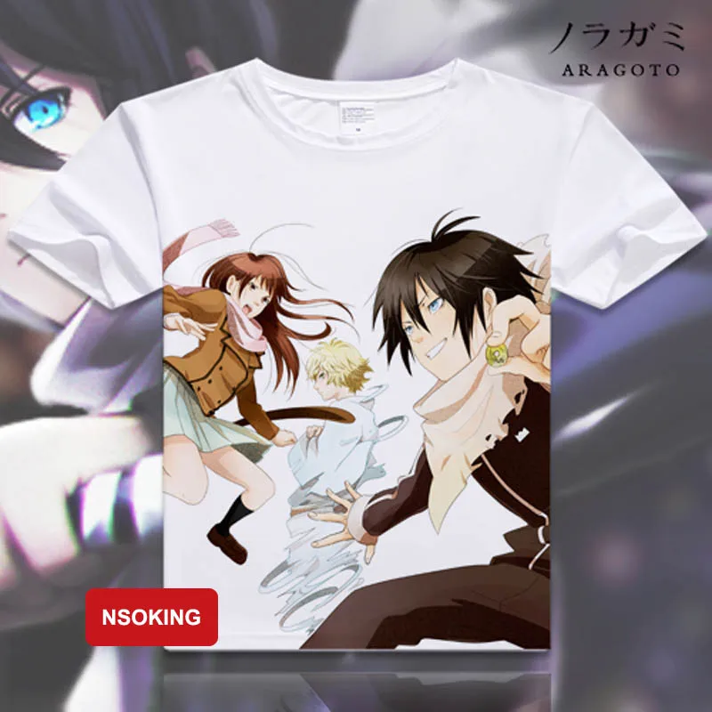 Мужская и женская футболка с коротким рукавом Noragami футболки для косплея|noragami t