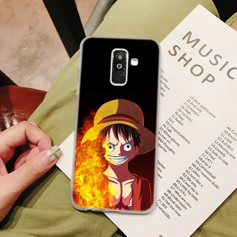 Силиконовый чехол для телефона One Piece fire Fashion Samsung Galaxy A8S A6S A9 A8 Star A7 A6 A5 A3 Plus 2018 2017 2016