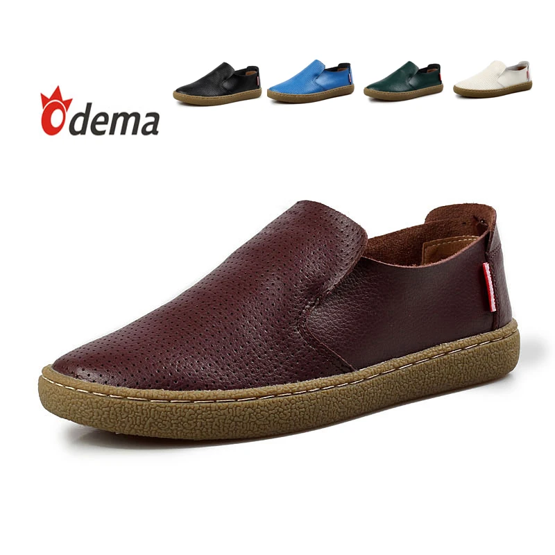 Odema 2014 лето из натуральной кожи мужская обувь дышать отверстие мужчины кроссовки