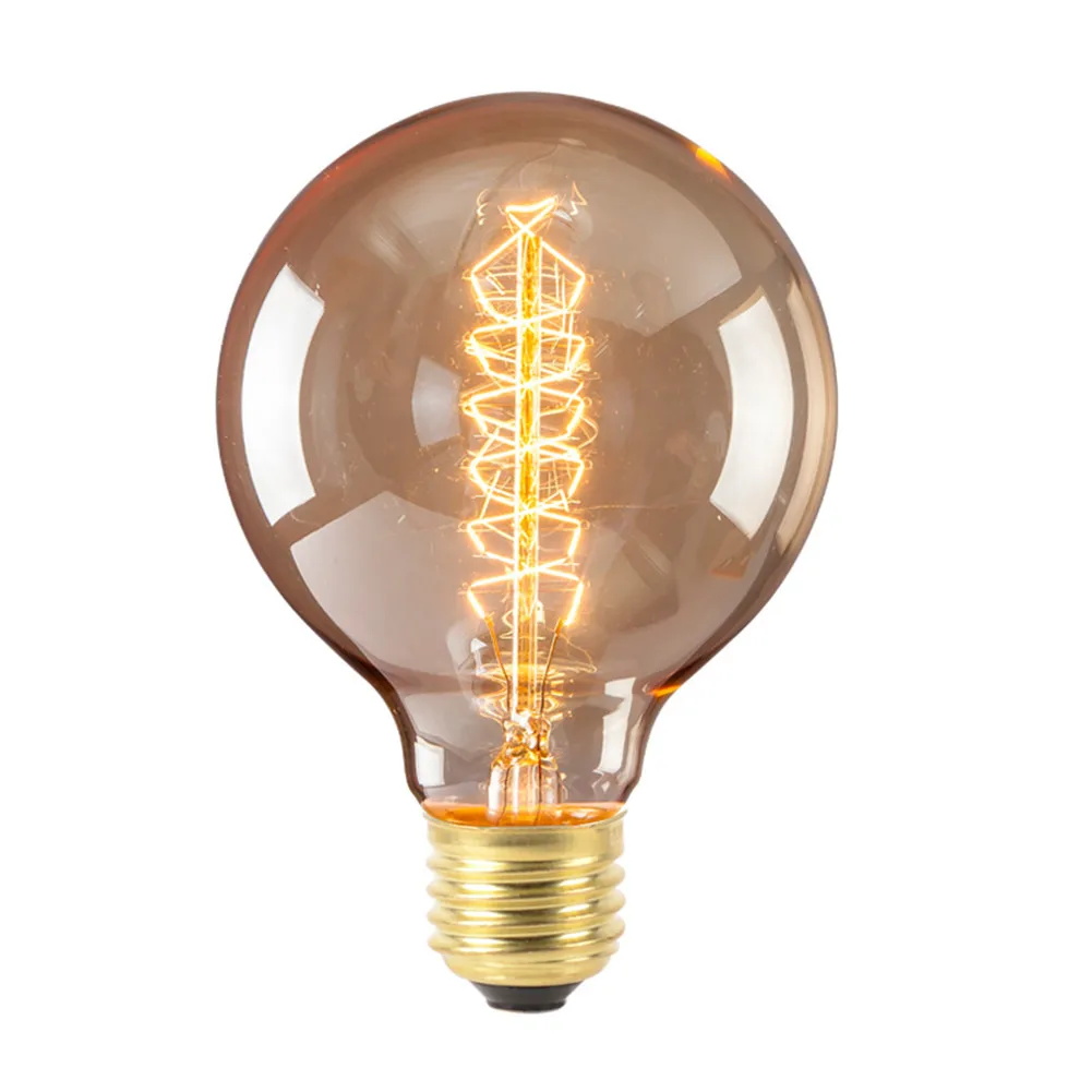 E 40 Вт лампа лампочки накаливания Винтаж в ретро стиле Эдисон LampE27 220 V - Цвет: E