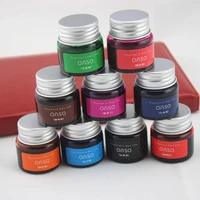 1pc oaso excellent 20ml fountain pen ink 4 colors for choose high quality dye type bottle ink school office supplies