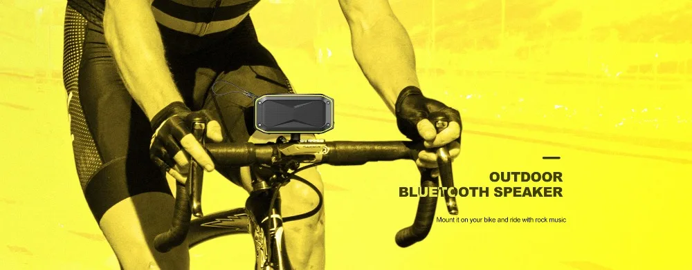 

IPX7 Waterproof Bluetooth Speaker Wireless Stereo Subwoofer Outdoor Bicycle Speakers Portable Handsfree with Mobile Phone Call