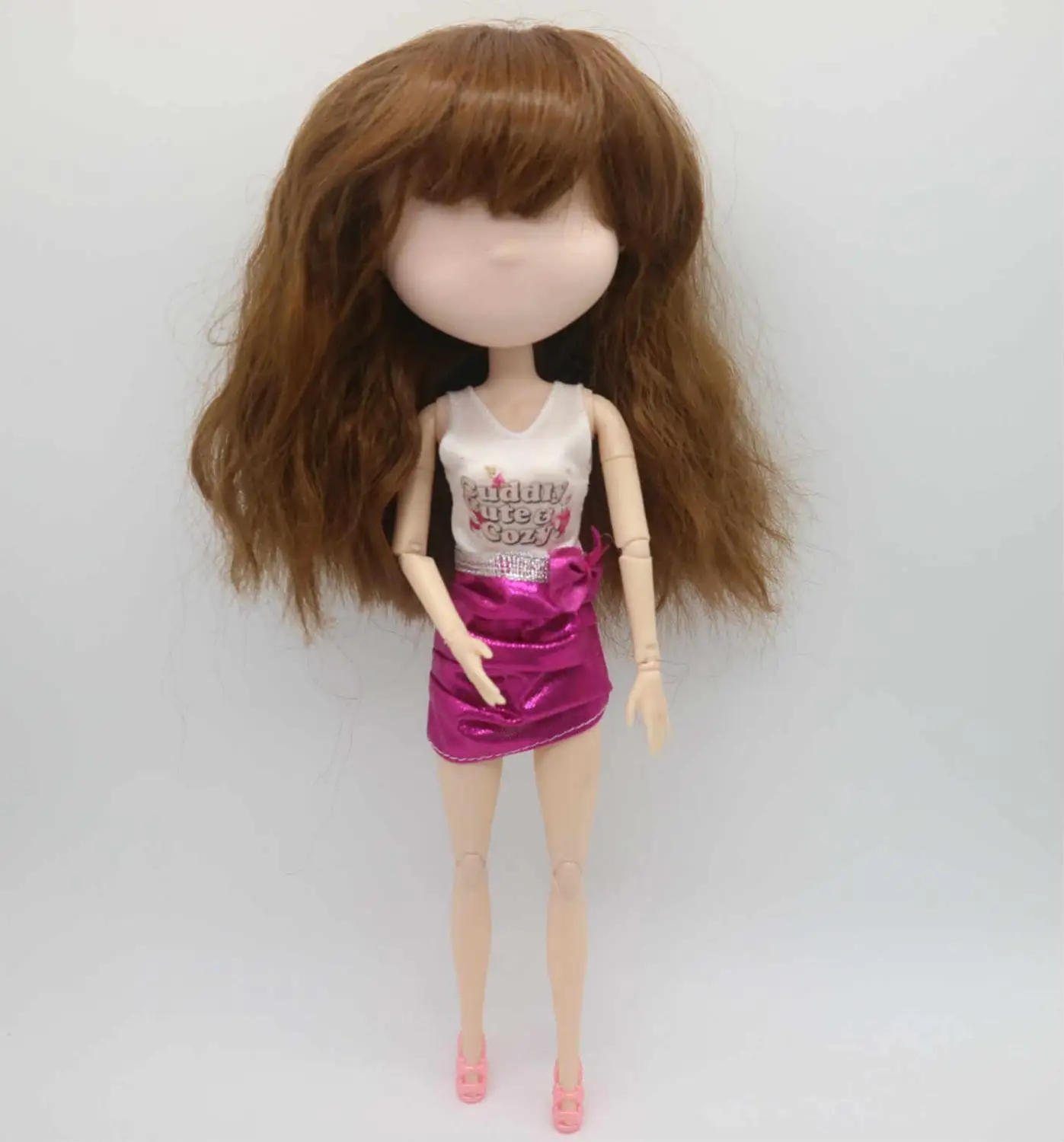 doll wigs clothes 2 33 см куклы для девочек, пластиковые куклы, шарнирное тело, куклы, не макияж, кукла - Цвет: doll wigs clothes 2