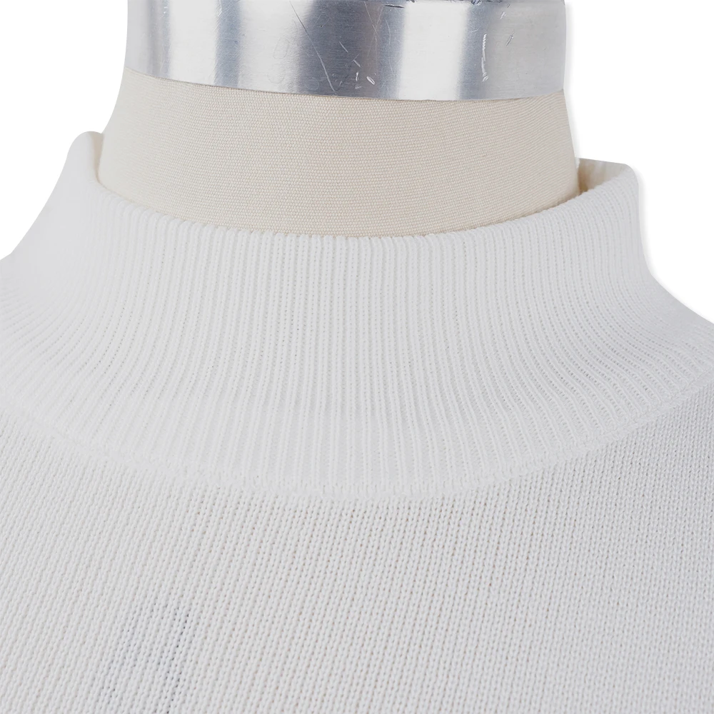 Однотонные белые укороченные топы без рукавов жилет водолазка тонкая