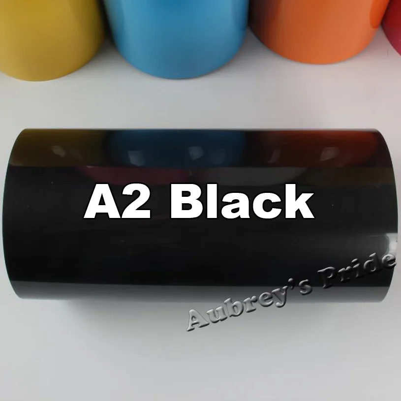 Black A2 1 метр 1" x 40" 30 см x 100 см ПВХ теплопередача виниловая футболка ручной термель Утюг на HTV печатная термопресс машина - Цвет: Black A2