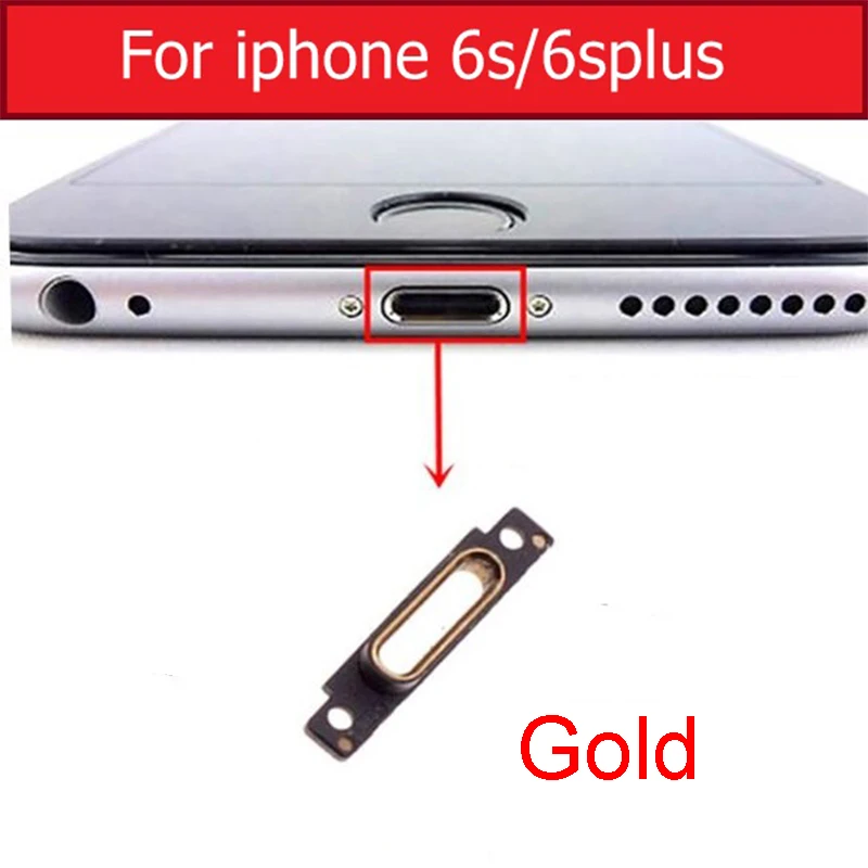 6S 6S Plus Gold Зарядное устройство USB разъем порт металлическая подставка удерживающее кольцо для iPhone 5 5S SE 6S 6 7 8 Plus X зарядный разъем док-станция браслет металлическое кольцо - Цвет: 6S 6S Plus Gold