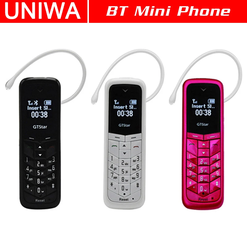 UNIWA Bluetooth наушники мобильный телефон L8STAR BM50 GSM супер тонкий мини сотовый