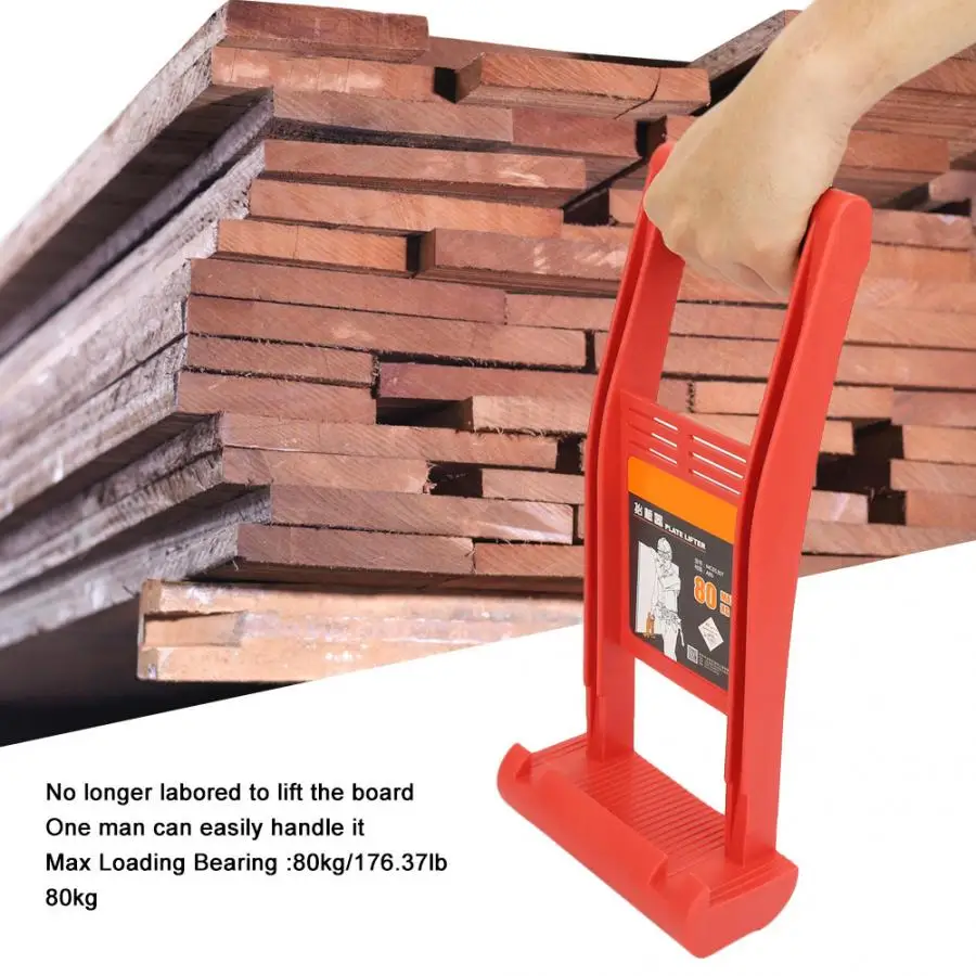 Lifting Board Tool Panel Carrier 80Kg ABS Panel Lifter Board Carrier Plate Plywood Loader with Skid-proof Handle Panel Carrier