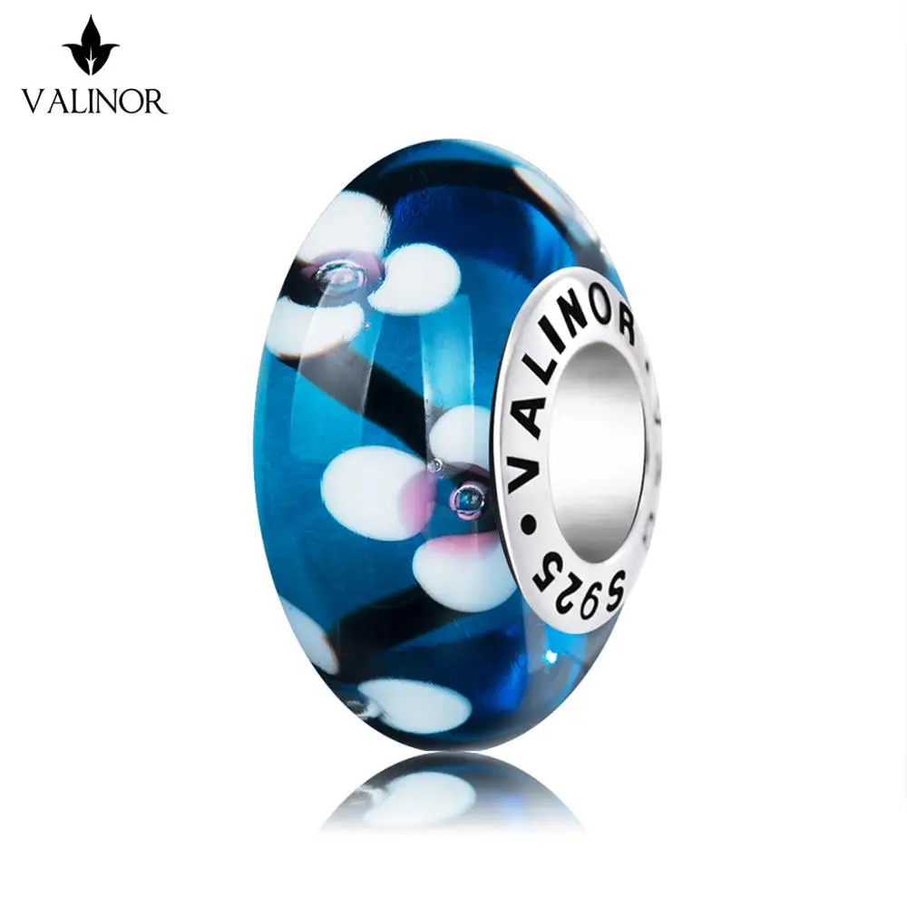 

Video! Purple vines flowers glass beads charms 925 Sterling Silver fit Bracelets & Bangles for Women Jewelry VDLL003