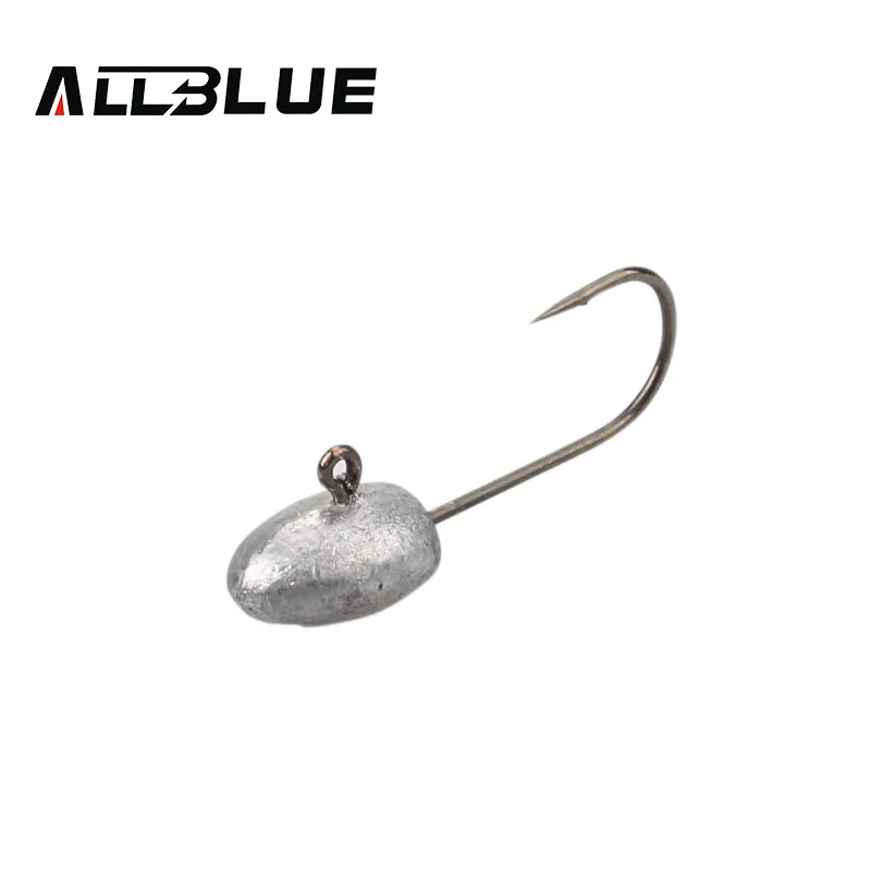 ALLBLUE 10 шт./лот Новый 3g свинцовый крючок джиг оснатка приманки рыболовные крючки