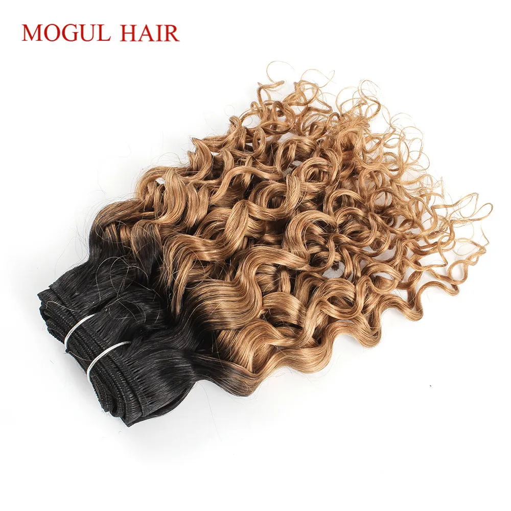 Магнат волосы T 1B 27 темный корень мед блонд Омбре Бразильская волна воды не Реми