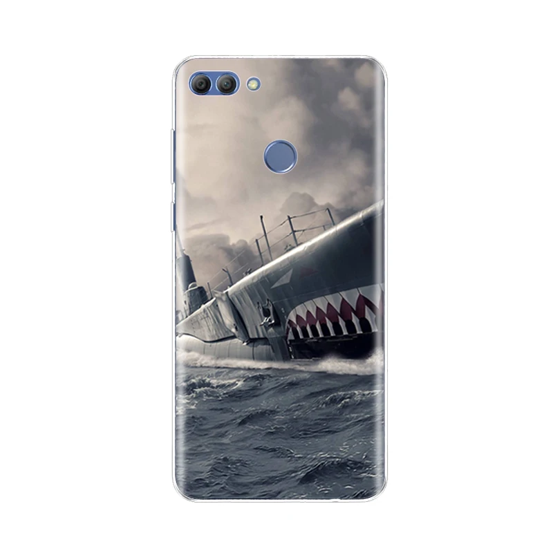 Силиконовый чехол для huawei p smart задняя крышка телефона Huawei Enjoy 7s задний бампер с