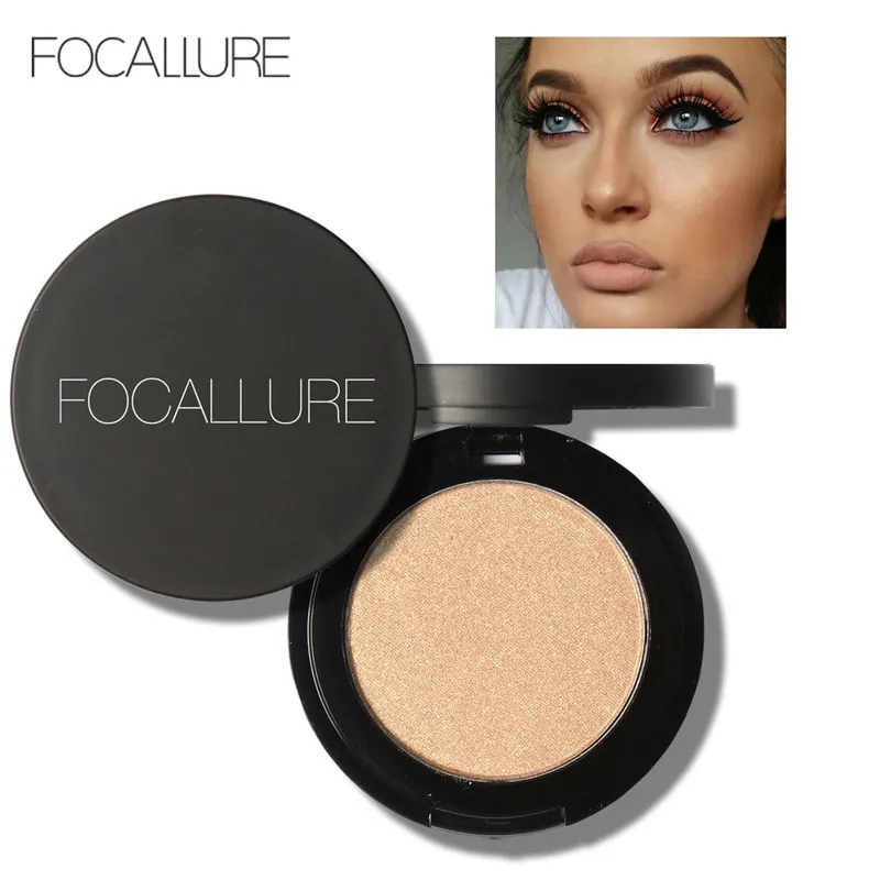 Focallure Новый прессованный блеск для лица макияж бронзер палитра хайлайтер контур