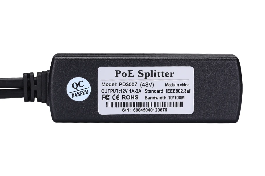 IEEE802.3af стандартный 10/100 Мбит/с Мощность over Ethernet с разъемом 12 V для Выход 48 впотребляемая разделитель PoE адаптер для POE IP Камера