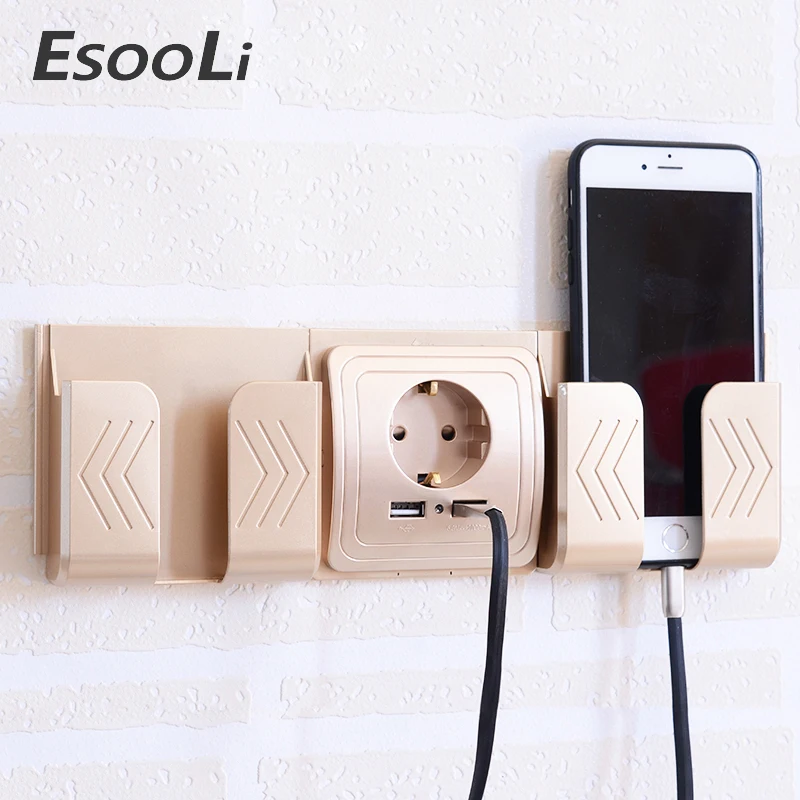 Розетка сетевая Esooli с двумя USB-портами 2 А евровилка | Обустройство дома