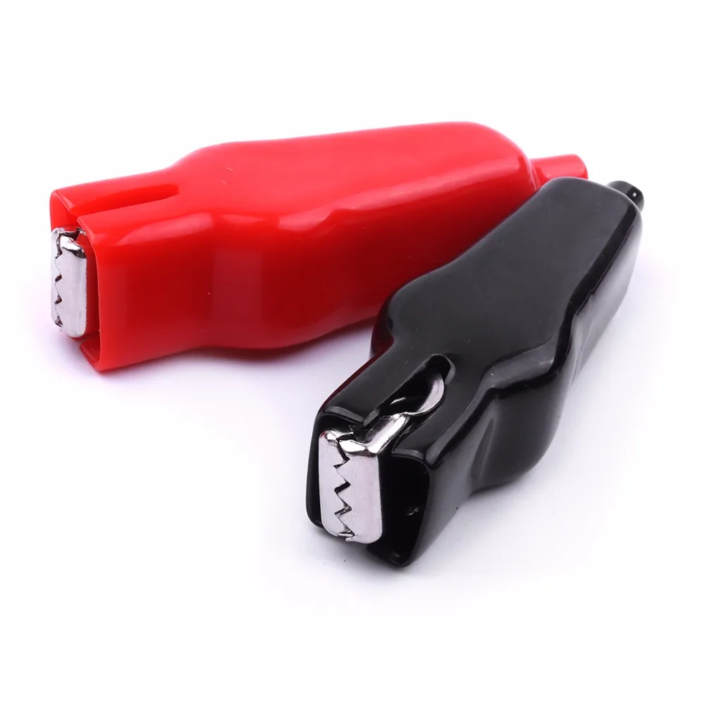 2 шт. 20A зажимы типа крокодил двойной конец usb Зарядка батарея Крокодил Зажимы для тестирования зонда метр Красный Черный Электрический зажим