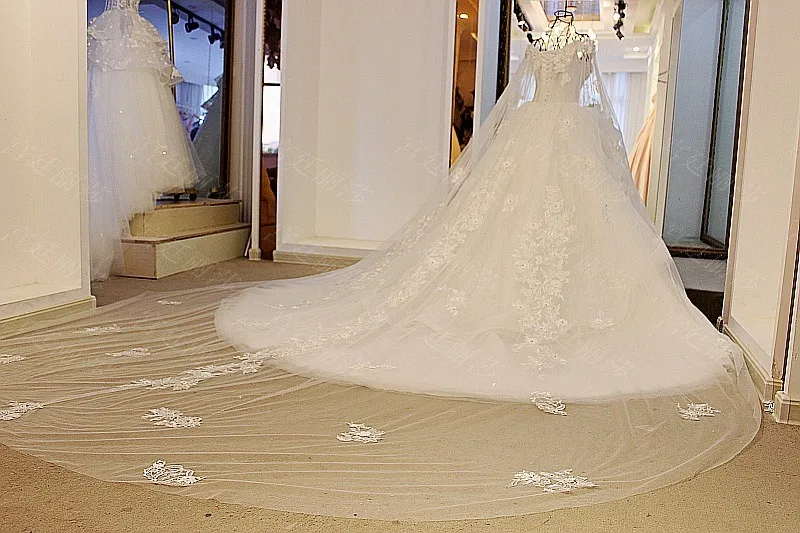 Свадебное платье для беременных с длинным шлейфом и аппликацией|vestido de noiva|de