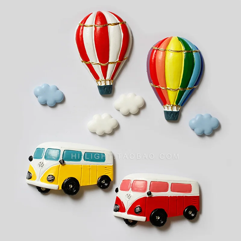 Автомобильный автобус магнит декор для холодильника воздушный шар
