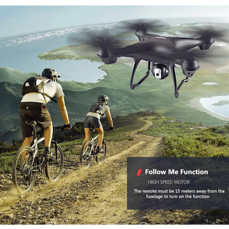 SJRC S70W gps RC Дроны с камерой HD 1080P Следуйте за мной возврат дома Дрон вращающийся
