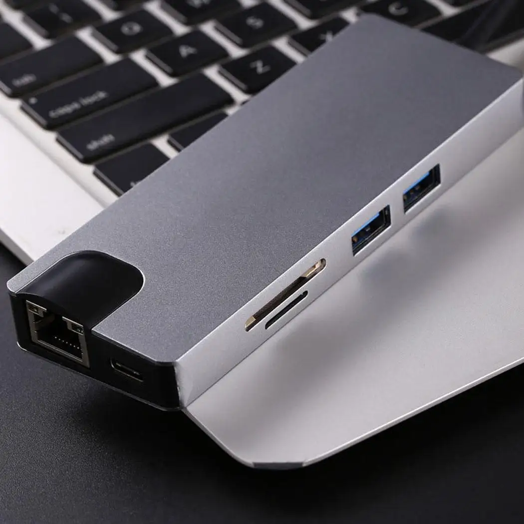 Type-C к RJ45 type-C док-станция USB3.1 многофункциональный конвертер type-c HDMI адаптер |