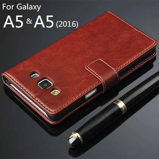 Для Fundas Samsung A5 Высокое качество флип чехол Магнитный для телефона из