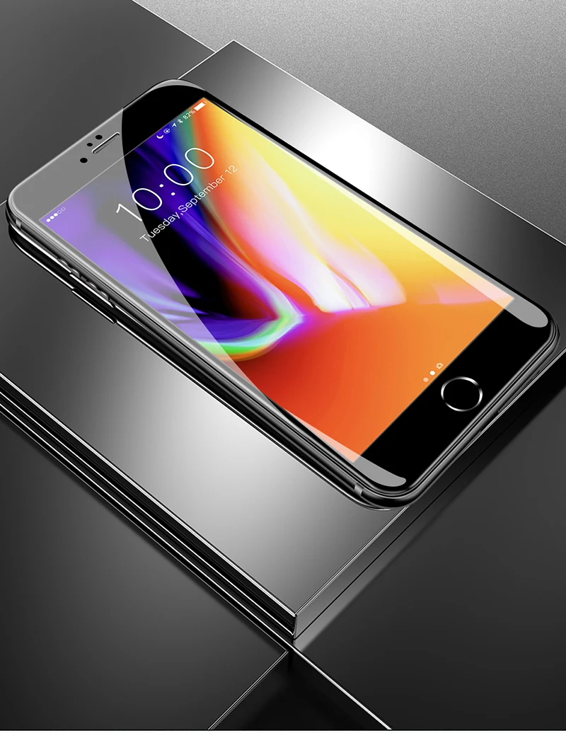 6D закаленное стекло для iPhone 7 Plus XR 8 XS MAX 11 стекло протектор экрана для iPhone 7 Стекло протектор холодный изогнутый край Suntaiho