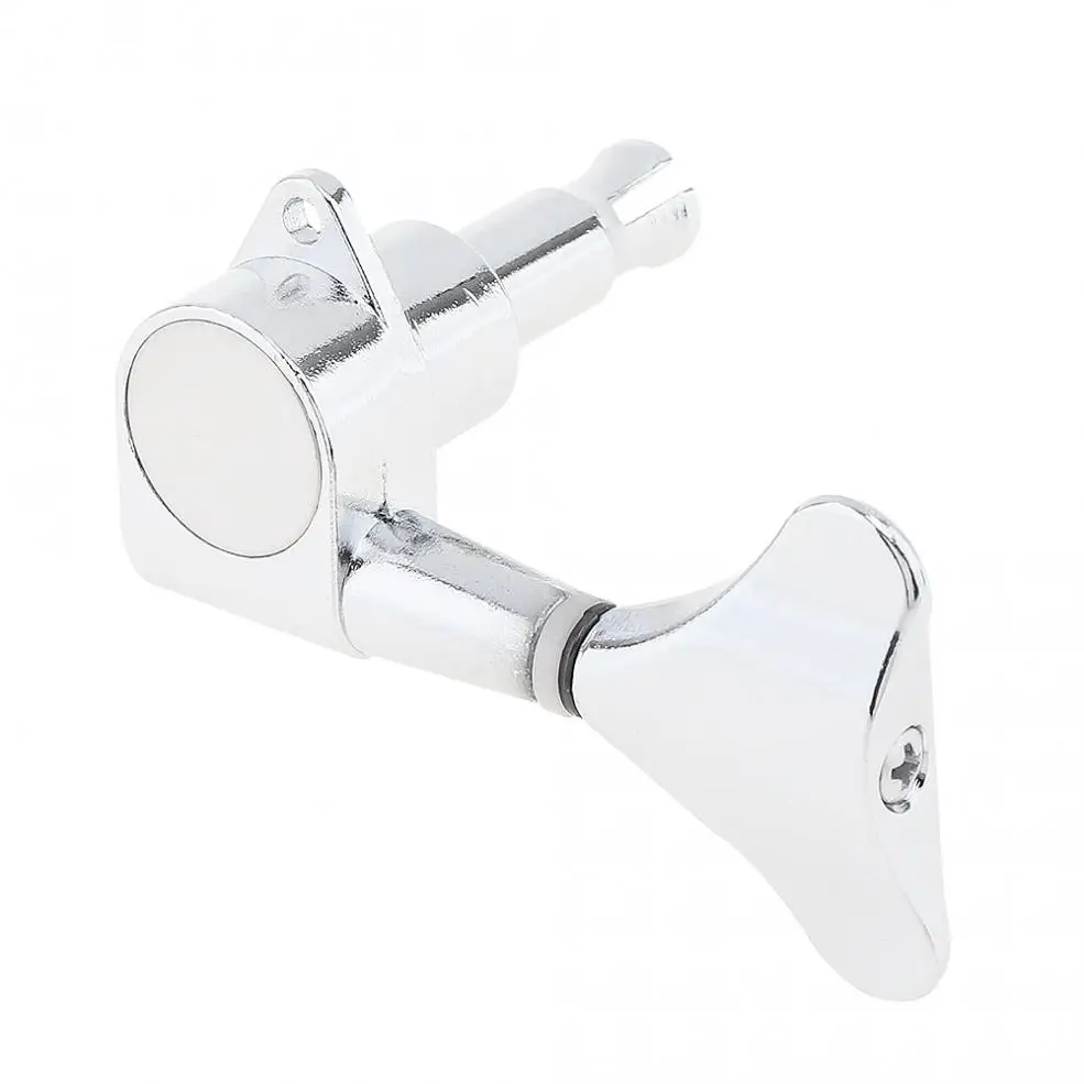 

4pcs High Quality Silver Bass Tuning Pegs Tuner 2R+2L All Closed Machine Head Accessories for Electric Acoustic Bass