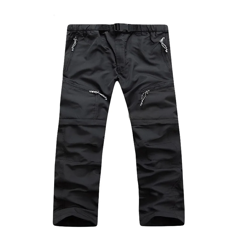 Мужские быстросохнущие уличные брюки IEMUH летние дышащие для походов и кемпинга 4