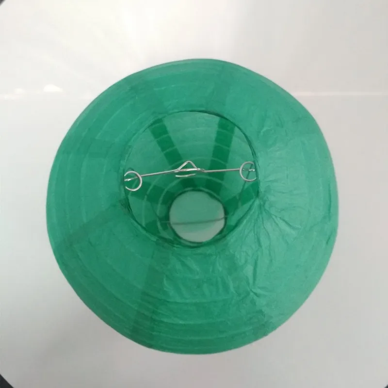 dark green AJP золотые и серебряные бумажные фонари круглые складные поделки бумажный абажур свадебное украшение сценическое украшение реквизит бумажный lampion - Цвет: dark green