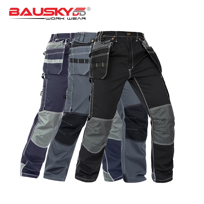 Мужская рабочая одежда рабочие брюки черные бесплатная доставка|men workwear|men work