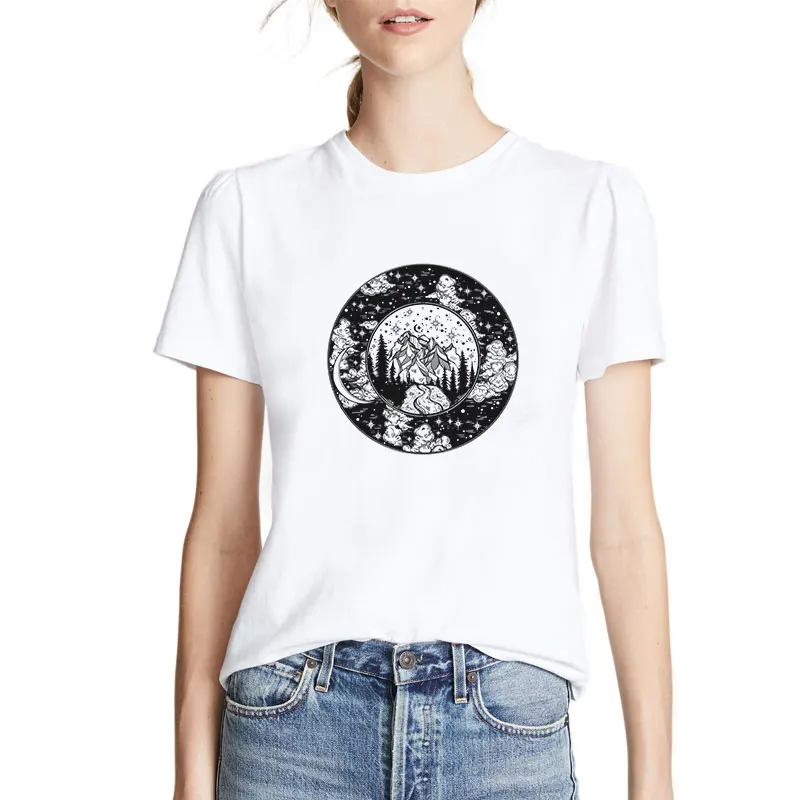 

Хипстерская трендовая стильная Весенняя корейская модная одежда в стиле Харадзюку, футболки с простым принтом и графическим рисунком, Женс...