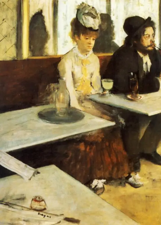 Высококачественная картина маслом холст репродукции Absinthe поилка(1876) от Edgar Degas ручная роспись