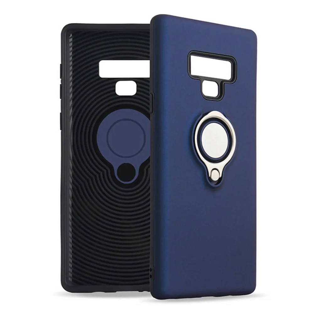 IMIDO Магнитный чехол для телефона для samsung Galaxy Note9 8 S9 S8 Plus S7 Edge A8 скрытый держатель с кольцом и подставкой задняя крышка из ТПУ чехол