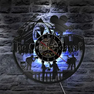 Светодиодный ночсветильник для кинорежиссера, кинотеатра, актера, фильма, производства виниловых записей, настенные часы, светильник